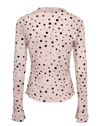 Nümph - NUEvita Mesh Bluse - Peachskin